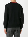 distressed crew neck jumper