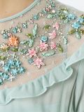 floral embellished neck dress