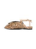 snakeskin effect sandals 