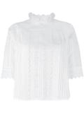 embroidered details blouse 