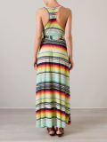 striped maxi dress