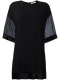 sheer sleeved top