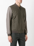 zipped bomber jacket