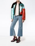 metallic colour block jacket
