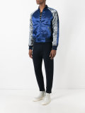 metallic bomber jacket