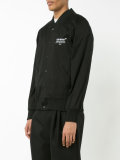 chest logo bomber jacket
