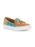 stitched stripe loafer sneakers