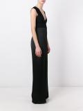 v neck sleeveless jumpsuit