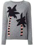 palm tree intarsia jumper 