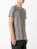 shredded trim front pocket T-shirt 