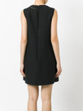 V-neck panel shift dress