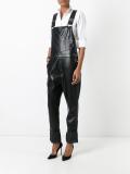 leather dungarees
