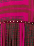 printed pleated dress