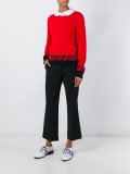 rose print detail jumper