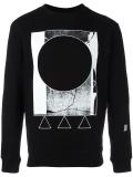 geometric print sweatshirt