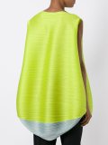 pleated round hem blouse