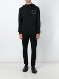 circular star print hoodie