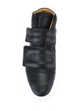 strap hi-top sneakers