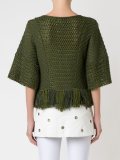 v-neck knit blouse