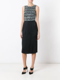 contrast sleeveless dress 