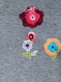 embroidered flower sweatshirt