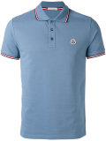 striped trim polo shirt