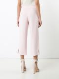 tailored straight cropped trousers