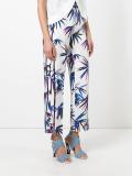 tree print cropped trousers