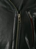 zipped biker jacket 