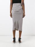 straight-cut skirt