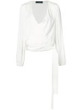 v-neck wrap blouse 