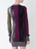 patterned sweater dress