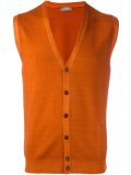 button down knitted waistcoat