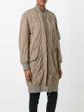 midi bomber coat