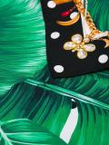 banana leaf print scarf