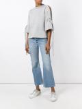 slit sleeves sweatshirt