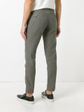 pleat detail tapered trousers
