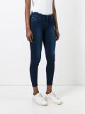 frayed trim skinny jeans