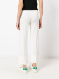 cropped flared trousers