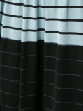 striped A-line skirt