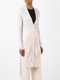 ribbed mid cardigan