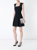 embroidered flared dress