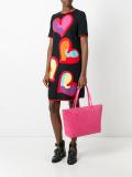 logo embossed tote