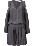 cold shoulder v-neck dress