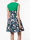 star-print collared dress