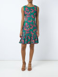 abstract print sleeveless dress