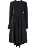 draped midi dress