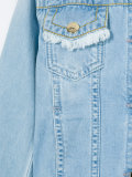 frayed denim jacket