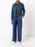 printed stars flared pants 