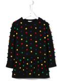 pom pom sweater dress